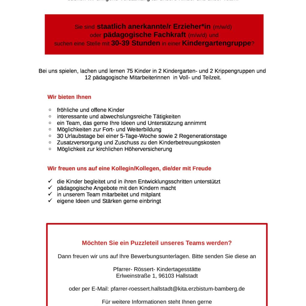 Pfarrer-Rössert Kindertagesstätte Hallstadt